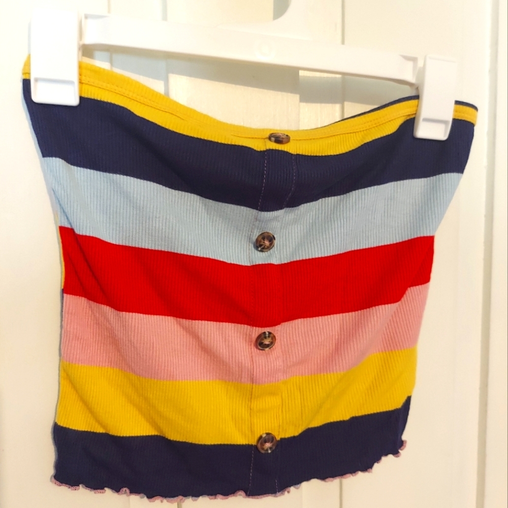 Rainbow Tube Top/Strapless Bandeau 🌈